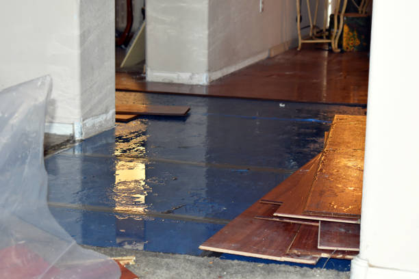 Professional Burst Pipe Cleanup technician working in Okarche, OK